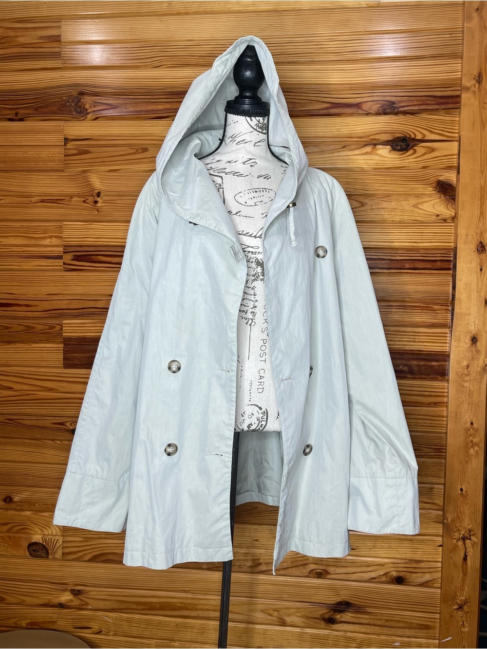 Eddie Bauer Hooded Trench Coat SZ XL